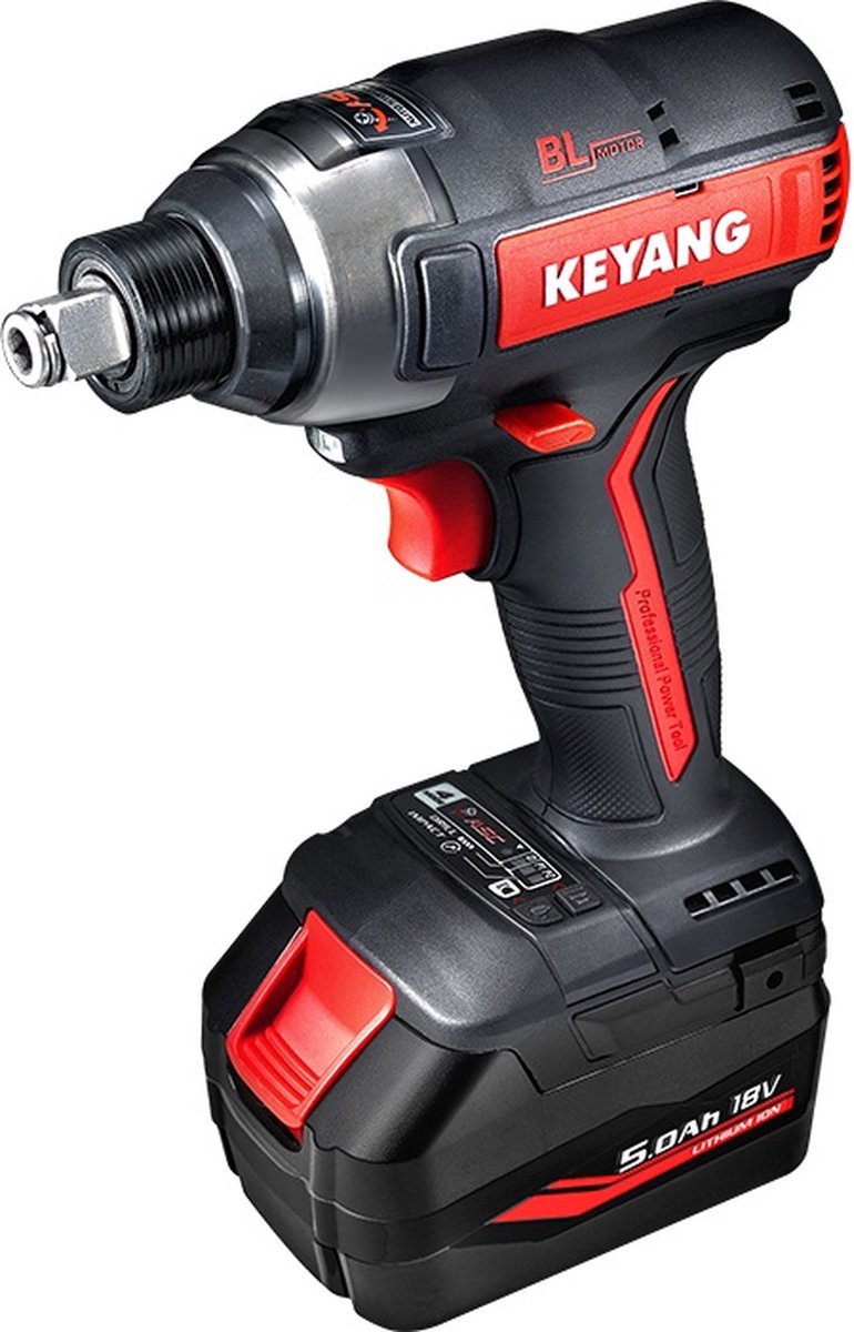 Keyang DW18BLA Accu universele slagmoersleutel/slagschroevendraaier 18V 5.0Ah