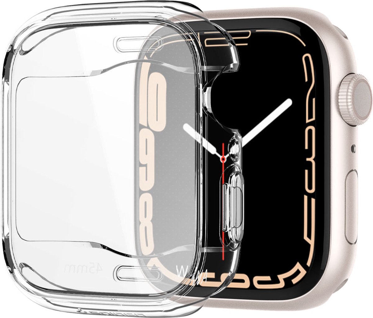 Spigen - Ultra - Hybrid case voor Apple Watch 7/8/9 - (45 - mm) - transparant