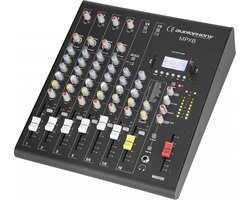 Audiophony MPX8 8-kanaals livemixer met effecten en USB/SD/BT speler