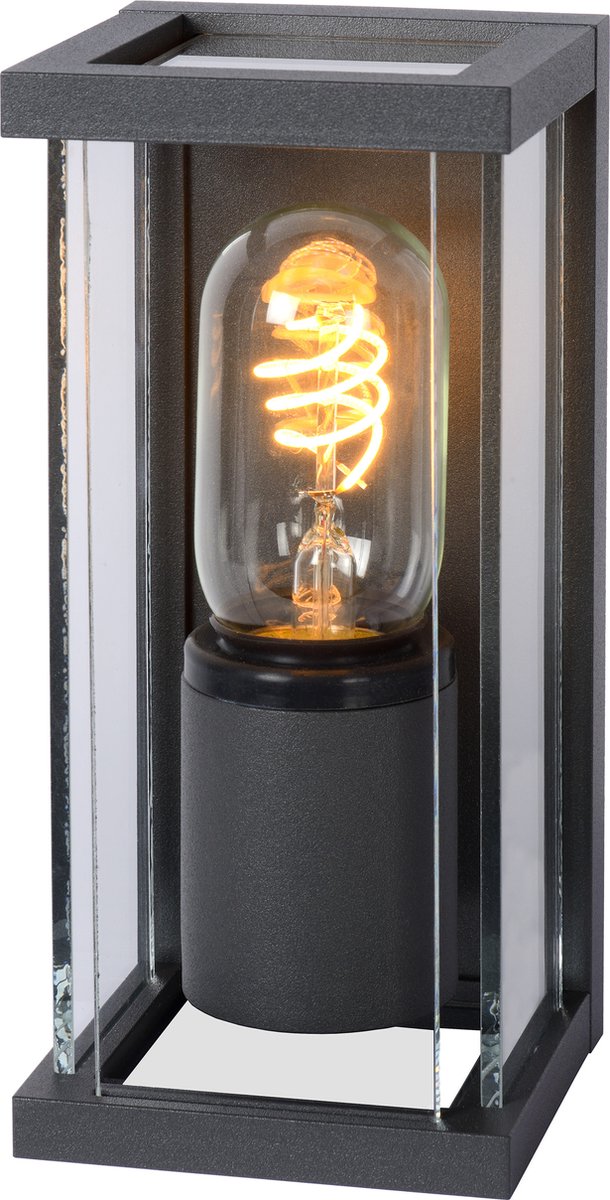 Bol.com Lucide CLAIRE - Wandlamp Binnen/Buiten - 1xE27 - IP54 - Antraciet aanbieding