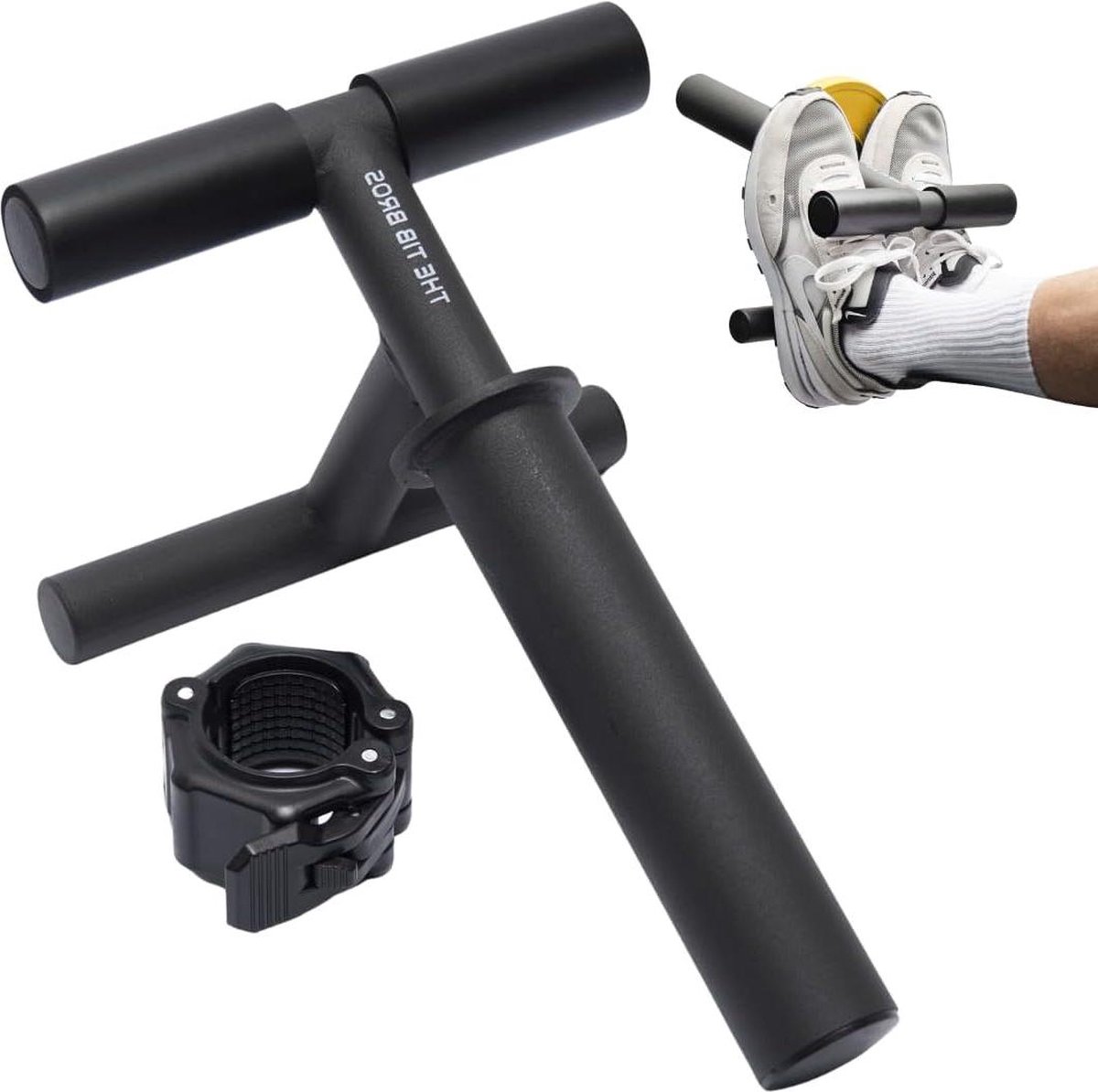 RPM Power Tib Bar - Tibialis Anterior Exercise Trainer, Lower Leg Amplifier, Shin Splints Training, Ankle Weight Calf Machine with Free Collar Clamp