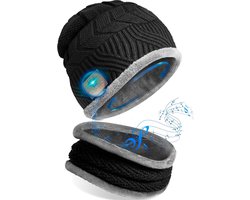 Bonnet De Noël Connecté Bluetooth - Noir, Taille Unique, Idéal Pour Papa, Cadeau Original