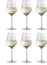 Bol.com alpina Wijnglazen Witte Wijn - 6 Stuks Witte Wijnglazen - Wijnglas 37cl - Wijnglazen Set - Glazenset voor Diner - Wijn G... aanbieding