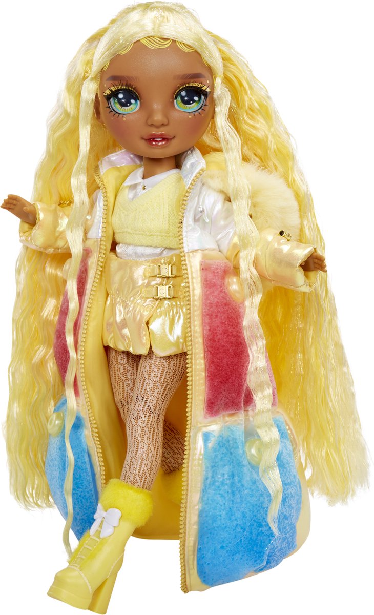 Rainbow High Winter Wonderland pop - Sunny (geel) — afbeelding 8