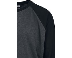 Urban Classics Raglan Contrast Longsleeve Heren Shirt met lange mouwen - XL
