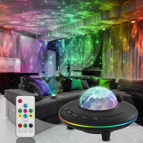 Plafond Projector Sterrenhemel – Sterren Projector – Galaxy Projector – Sterrenhemel – Nachtlampje Kinderen – Sterrenlamp – met Afstandsbediening – met Timer – LED – 28 Kleurcombinaties
