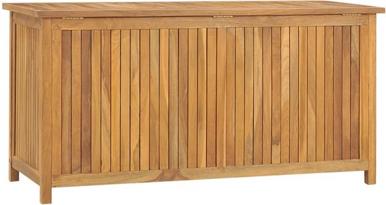 vidaXL Tuinbox met jaloezieën 150x50x56 cm massief acaciahout - Tuinbox - Tuinboxen