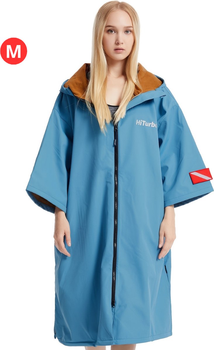 Bovista Surf Poncho Voor Volwassenen - Omkleed Handdoek Zacht - Dames & Heren - Maat M