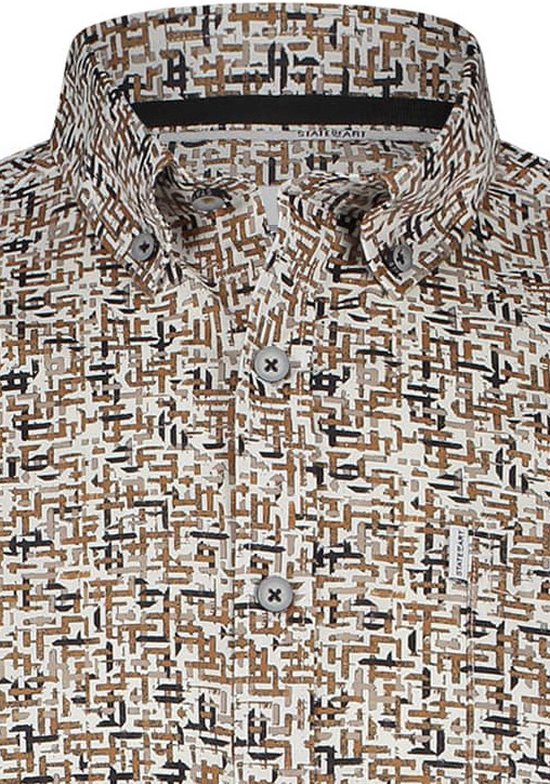 State of Art casual overhemd bruin