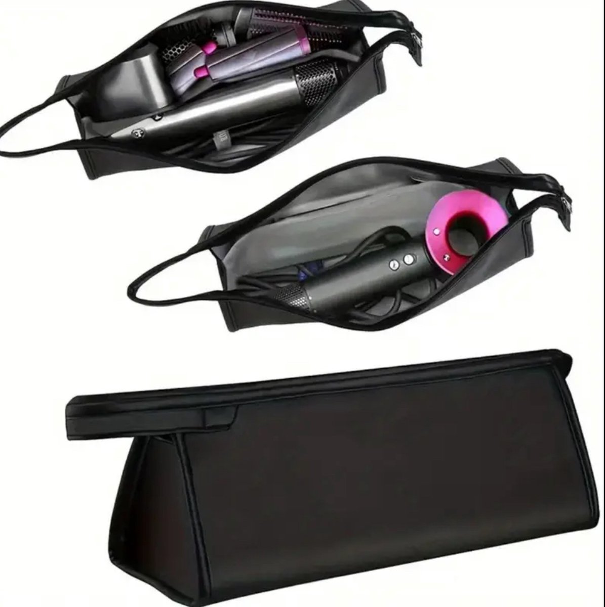 FA-VE Reistas XL Geschikt voor Dyson Airwrap - Reisetui Geschikt voor Airwrap - Reisorganizer - Organiser - Reisetui - Reistasje - Zwart