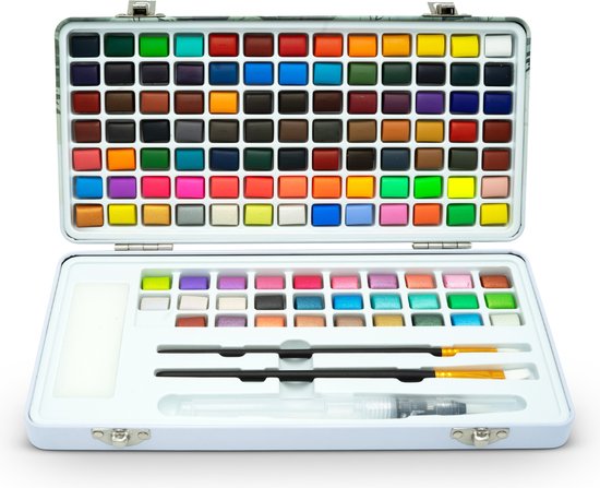 Mikkelhus Malkoffer 180-teilig - Komplettes Zeichen-Set Mit Stiften & Farben