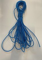 Kamu Synber Rubberen Touw 4mm x 5m Rubberen Koord Expandertouw Elastische Draad voor Dekzeilen, Kamperen, Waslijnen | Grijs