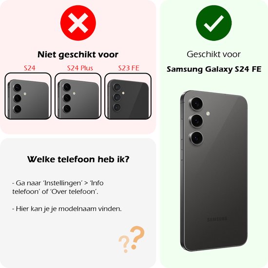 Coque pour Samsung S24 FE Coque en Siliconen avec film protecteur d'écran – Coque pour Samsung Galaxy S24 FE Cover Back Case – Rouge