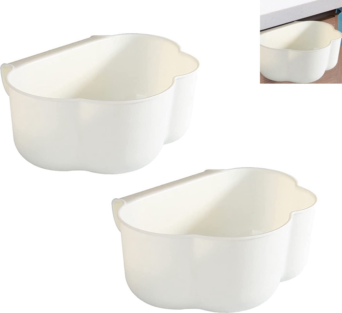 Goedkoopste Praktische Keukenafvalbak Set van 2 voor Kastdeur Montage