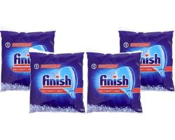 Finish Zout | 4 x 1kg | Vaatwaszout | Korrels | Voorkomt Kalkafzetting | Promo Verpakking