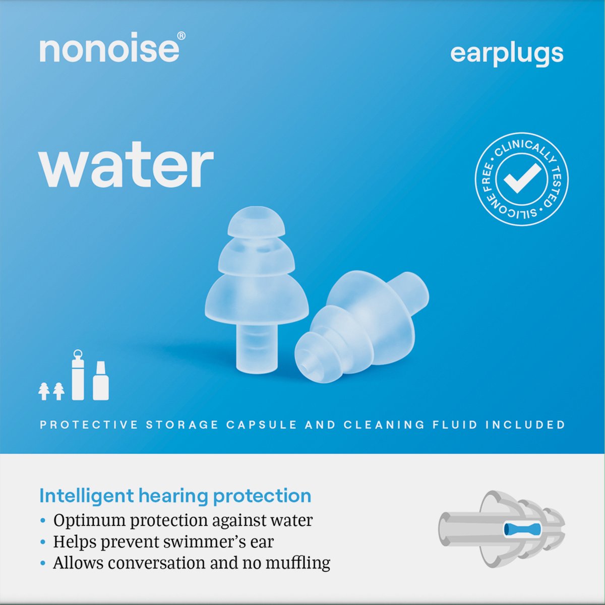 Nonoise - Water  - Oordoppen - 1 paar