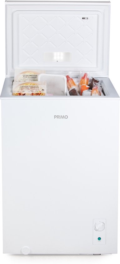 PRIMO PR158DVK Diepvrieskist - 99L - E - Bruikbaar als koeling - Incl. mandje - Wit