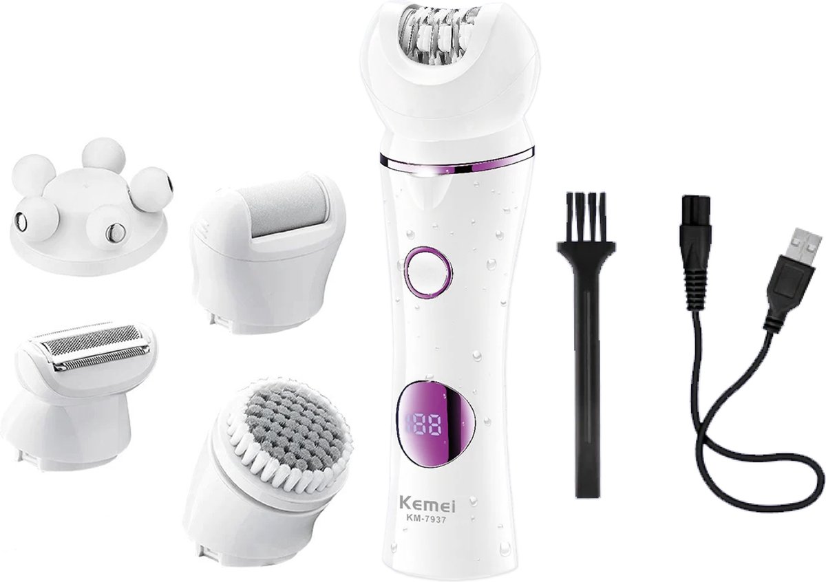 Kemei 7937 Epileerapparaat Dames Epilator Ontharingsapparaat thumbnail 5
