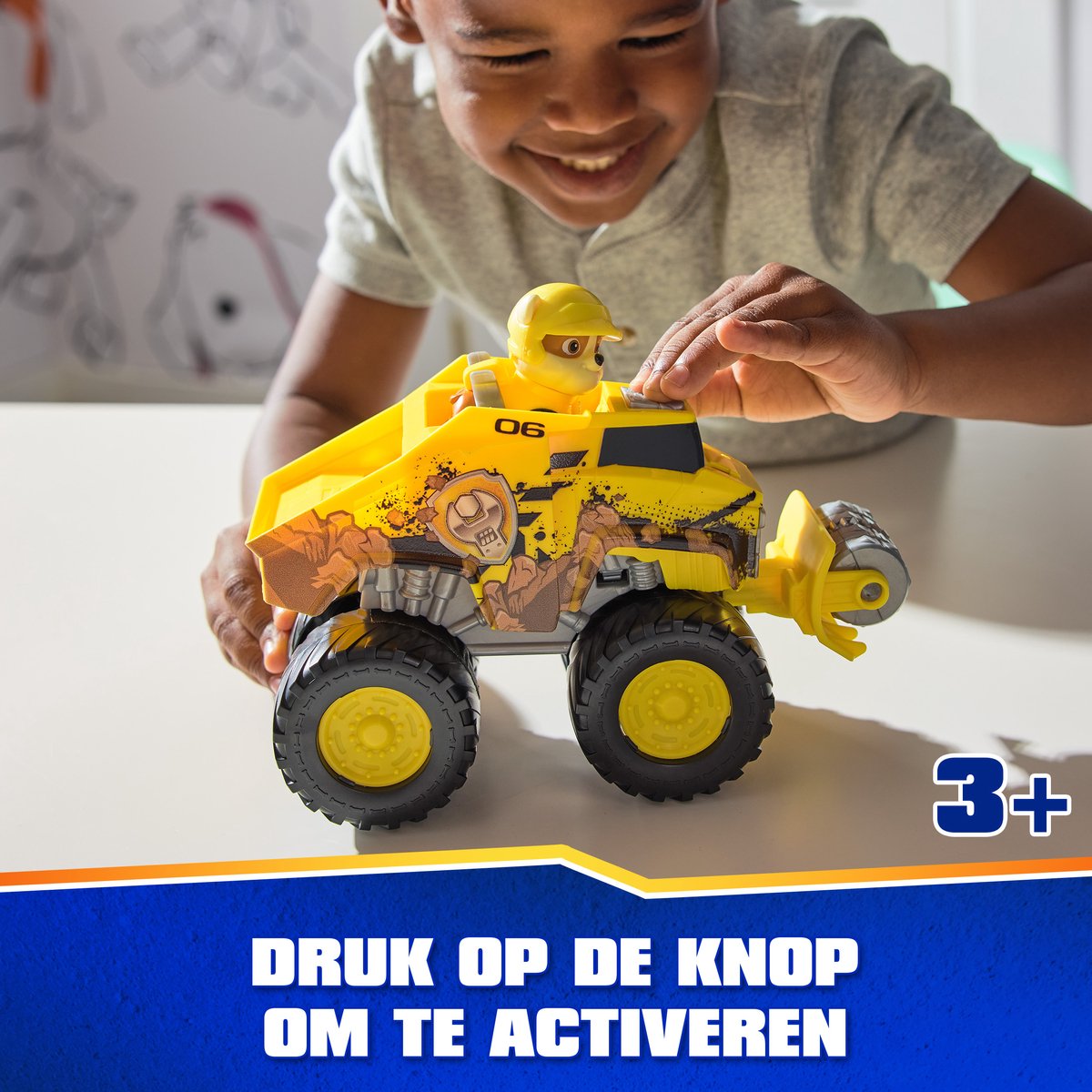 PAW Patrol Reddingswagens - Bulldozer met Rubble speelfiguur - Speelgoedauto — afbeelding 9