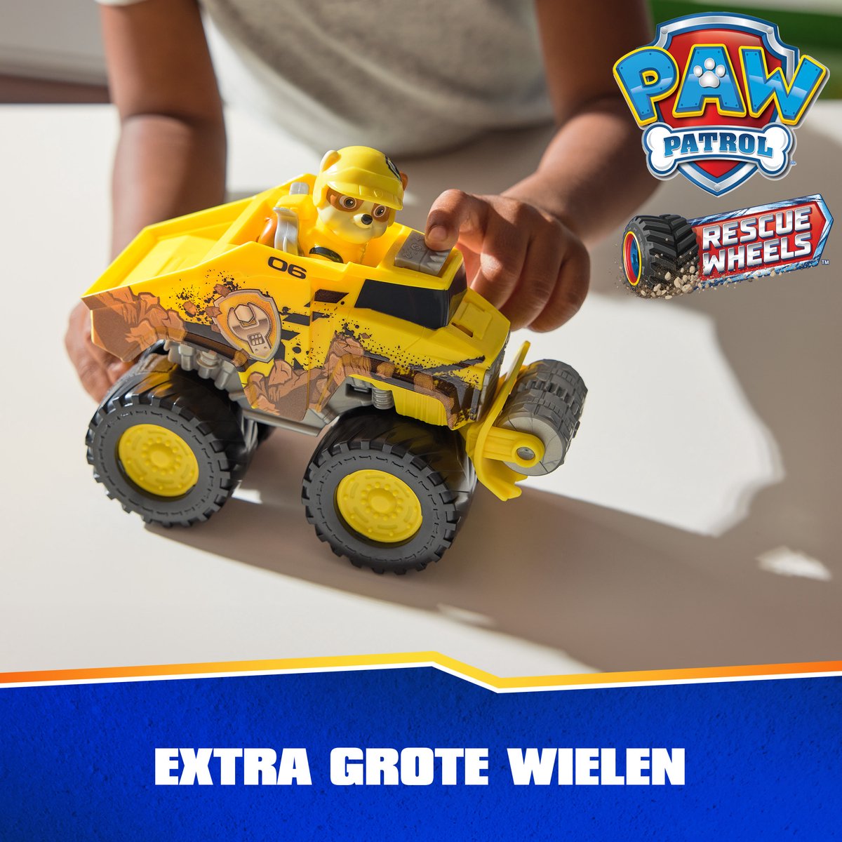 PAW Patrol Reddingswagens - Bulldozer met Rubble speelfiguur - Speelgoedauto — afbeelding 3