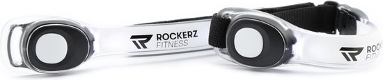 Rockerz Hardloop verlichting - Hardloop lampjes inclusief batterijen - LED verlichting voor om je armen - Water resistant - Set van 2 - Kleur: Wit