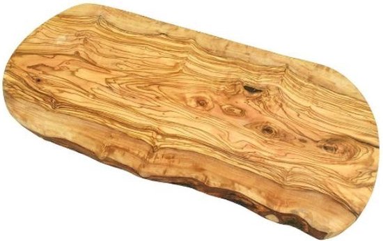 Serveerplank rustiek met handvat van olijfhout