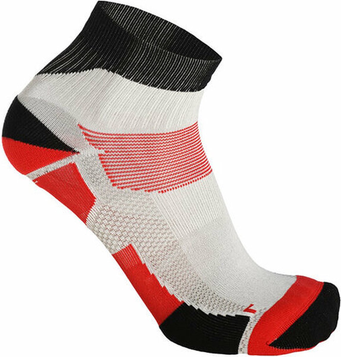 Skafit Sports korte zilversokken maat S (35-37) - rood - sportsokken - antibacterieel – voetschimmel – eczeem – temperatuur regulerend – vochtregulerend - naadloos