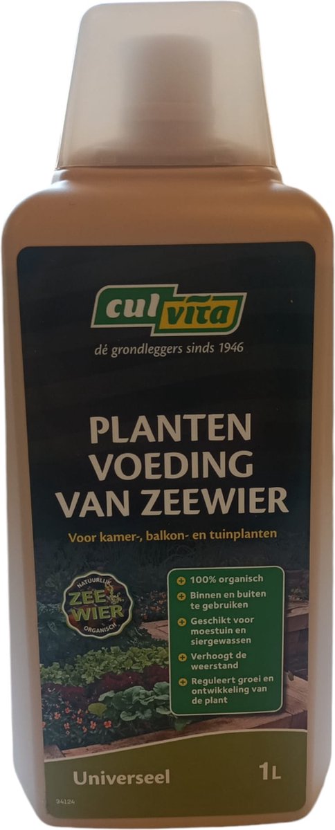 Zeewier Vloeibare Plantenvoeding 1 Liter – 100% Plantaardige Bladvoeding voor Sterkere en Gezondere Planten – Hoog in Natuurlijke Groeistoffen en Sporenelementen