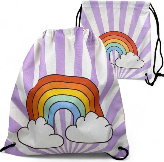 WAWSAM Gymtas met trekkoord, sporttas voor kinderen, waterdicht, Spel, 38 × 45 cm, Casual