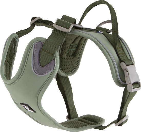 Hurtta Harnas Weekend Warrior Eco Hedge - Hondenharnas - Groen 45-60 Cm