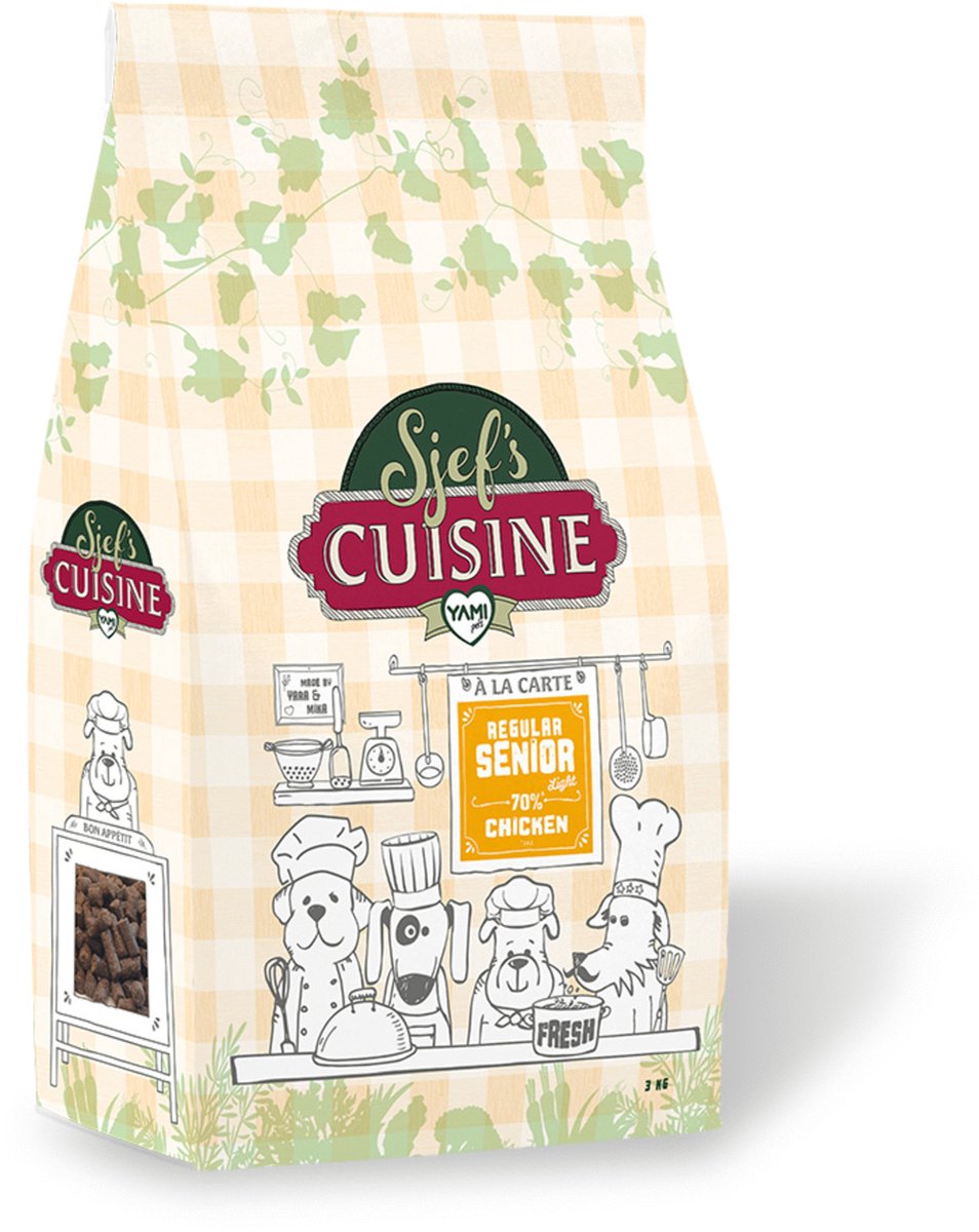 Sjef's Cuisine Sjef's Cuisine Senior Kip - Hondenvoer - 12.5 kg