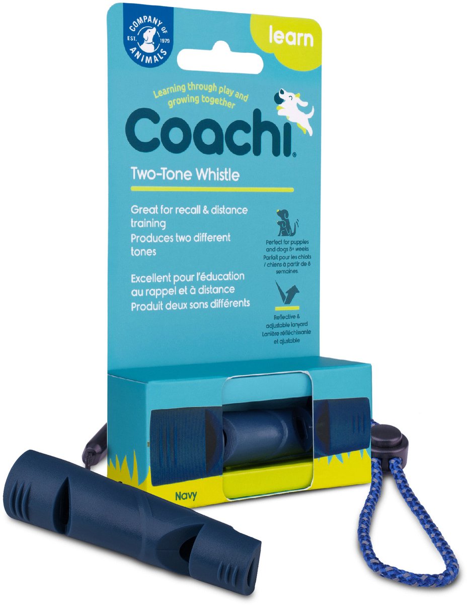 Coachi Two-Tone Whistle Hondenfluit - Hondenopvoeding - Navy