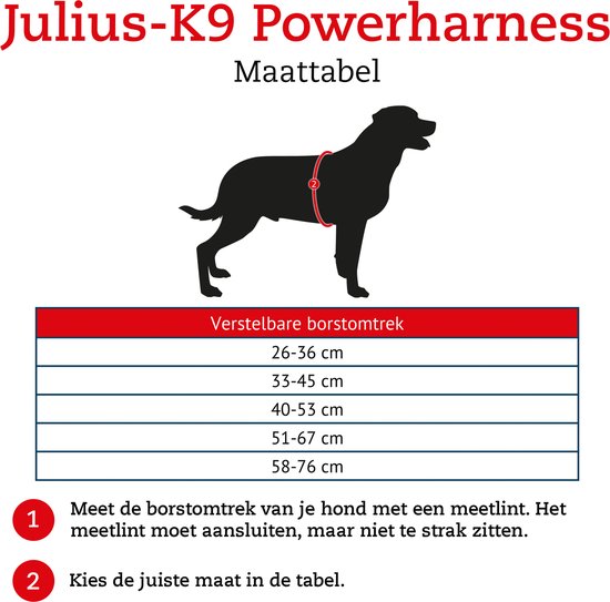 Julius K9 IDC Powertuig - Hondentuig - Mini - S - Fuchsia