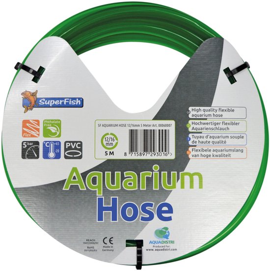 Superfish aquarium slang 12/16mm 5mtr