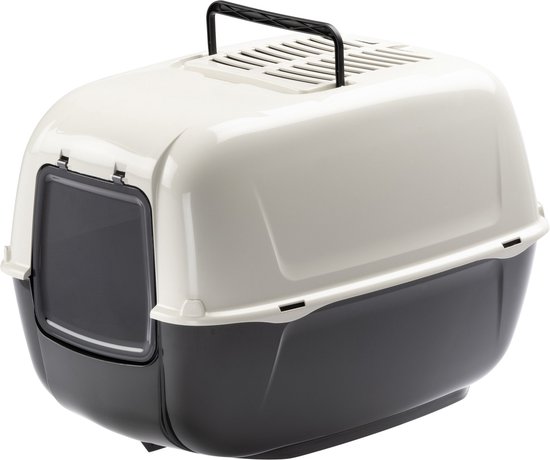 Ferplast Kattentoilet Prima - Kattenbak - 52,5 x 39,5 x 38 cm - Zwart