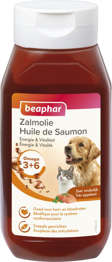 Beaphar Zalmolie - Dierengezondheidsmiddel - 430 ml