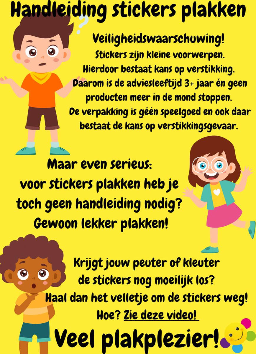 Stickerpakket Plakpret - 21 stickervellen - Stickers - Genderneutraal- Knutselen- Kinderen — afbeelding 3