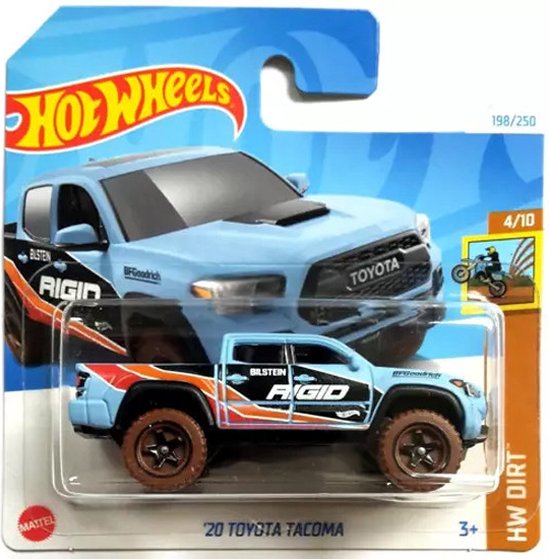 Hot Wheels 2024 #198 HW Dirt – Toyota Tacoma Blu 2020 Scala 1:64, Nuovo In Scatola