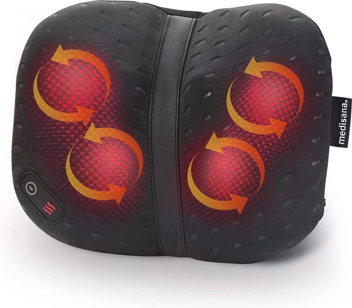 Goedkoopste Shiatsu Massagekussen met Warmtefunctie voor Ergonomische Rugmassage - 4 Massagekoppen voor Schouders, Rug, Benen en Nek