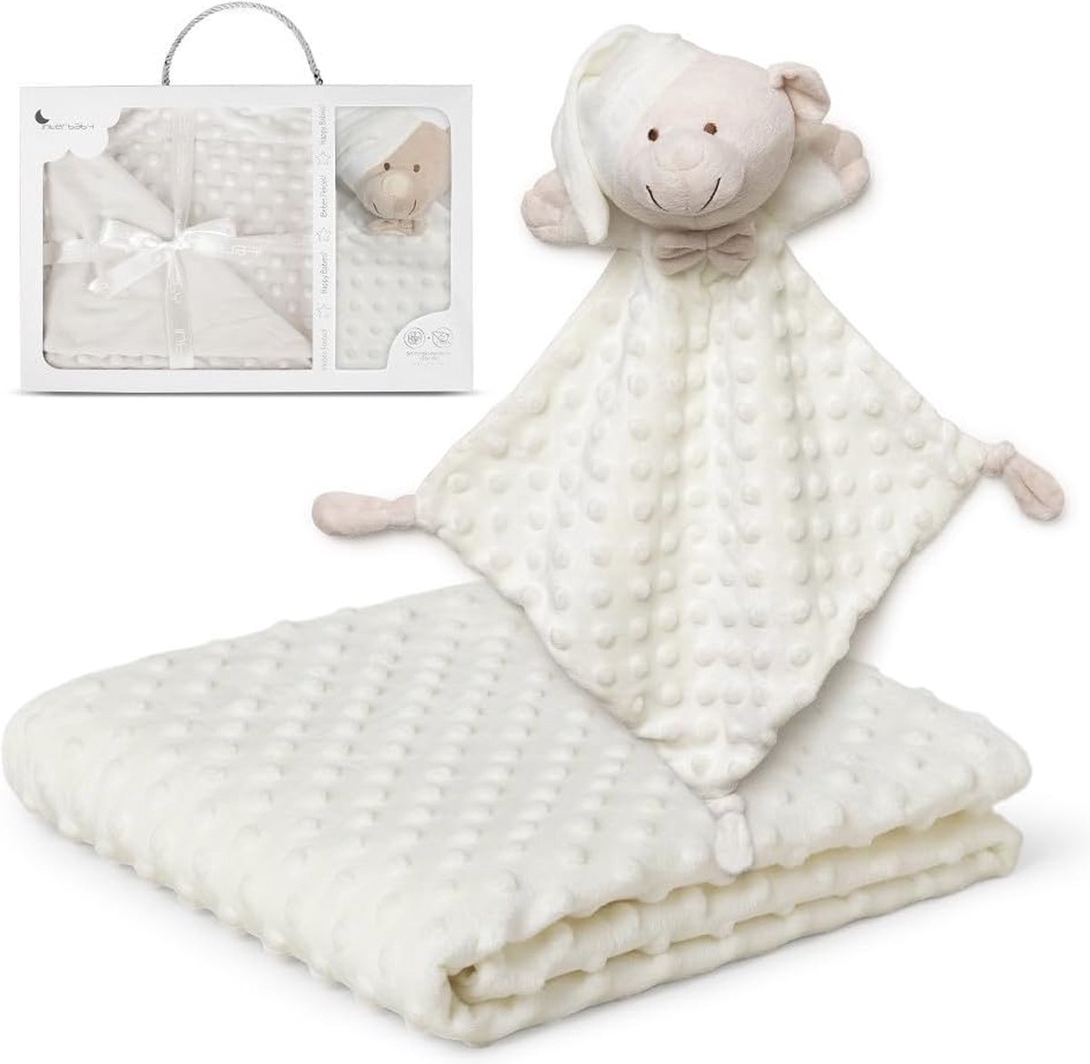 Goedkoopste Beige Deken met Blaas en Dou Dou Beer voor Baby's