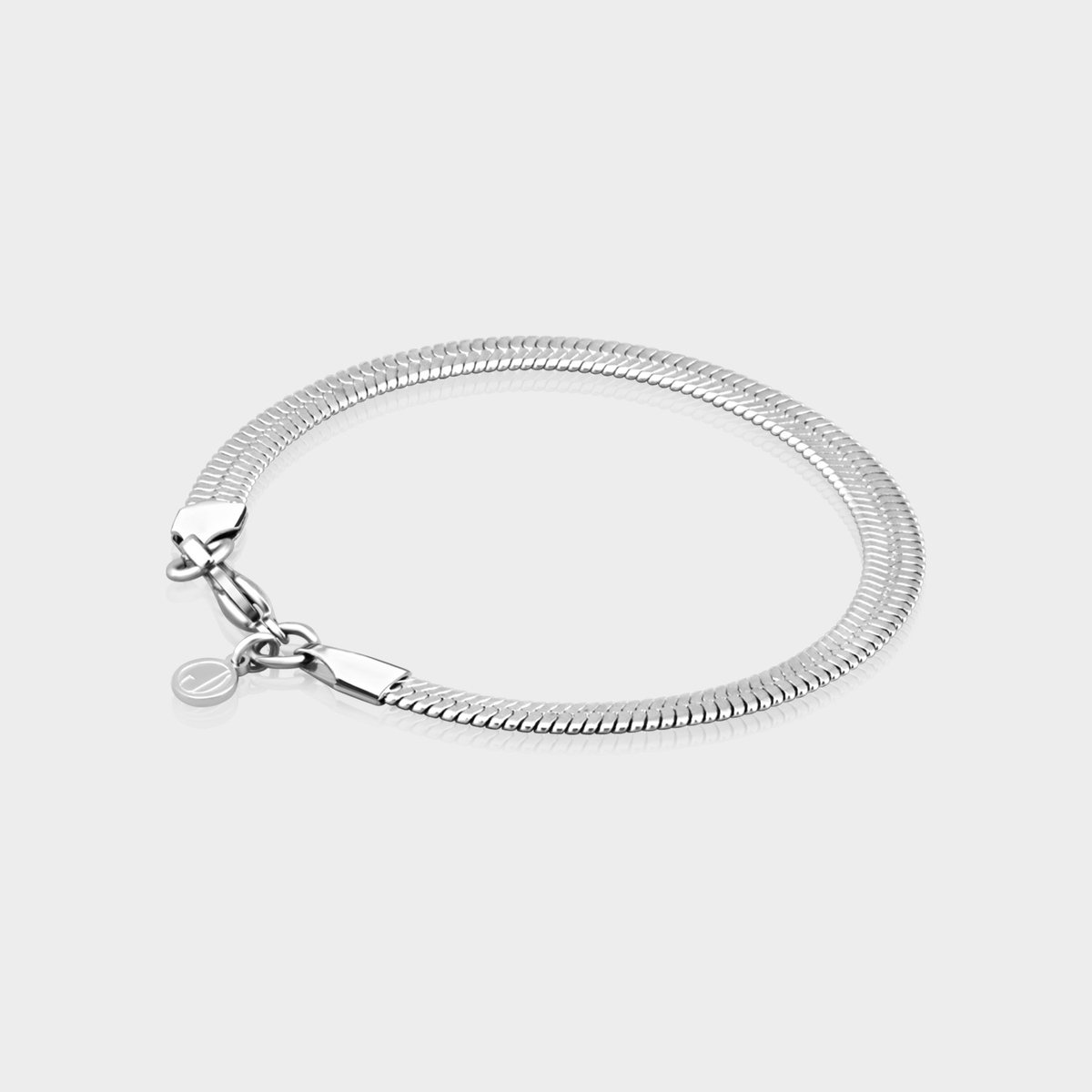 Herringbone Armband 5 mm - Zilveren Schakelarmband - 21 cm lang - Armband Heren - Olympus Jewelry