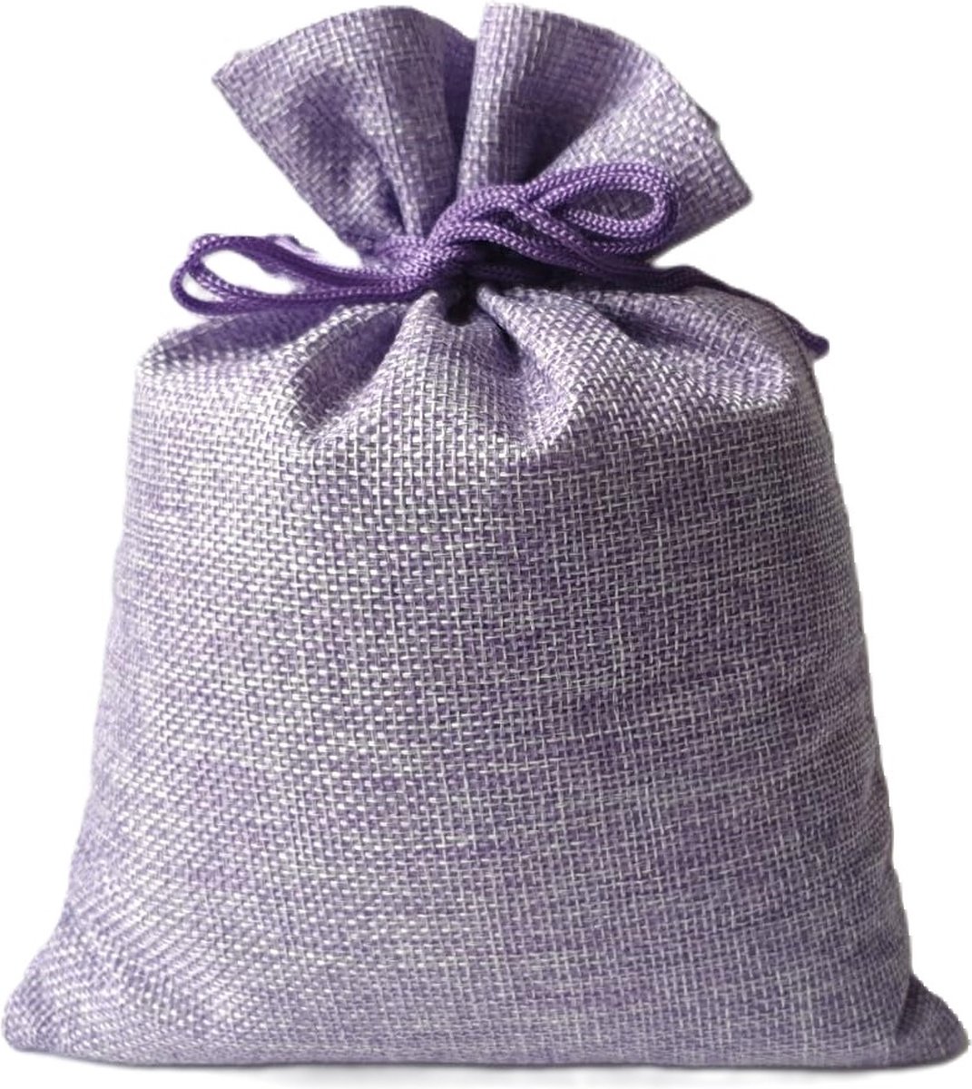 Bonheur de Provence® - Lavendel geurzakje groot - linnen zakje gevuld met 165 gram biologische lavendel uit de Provence