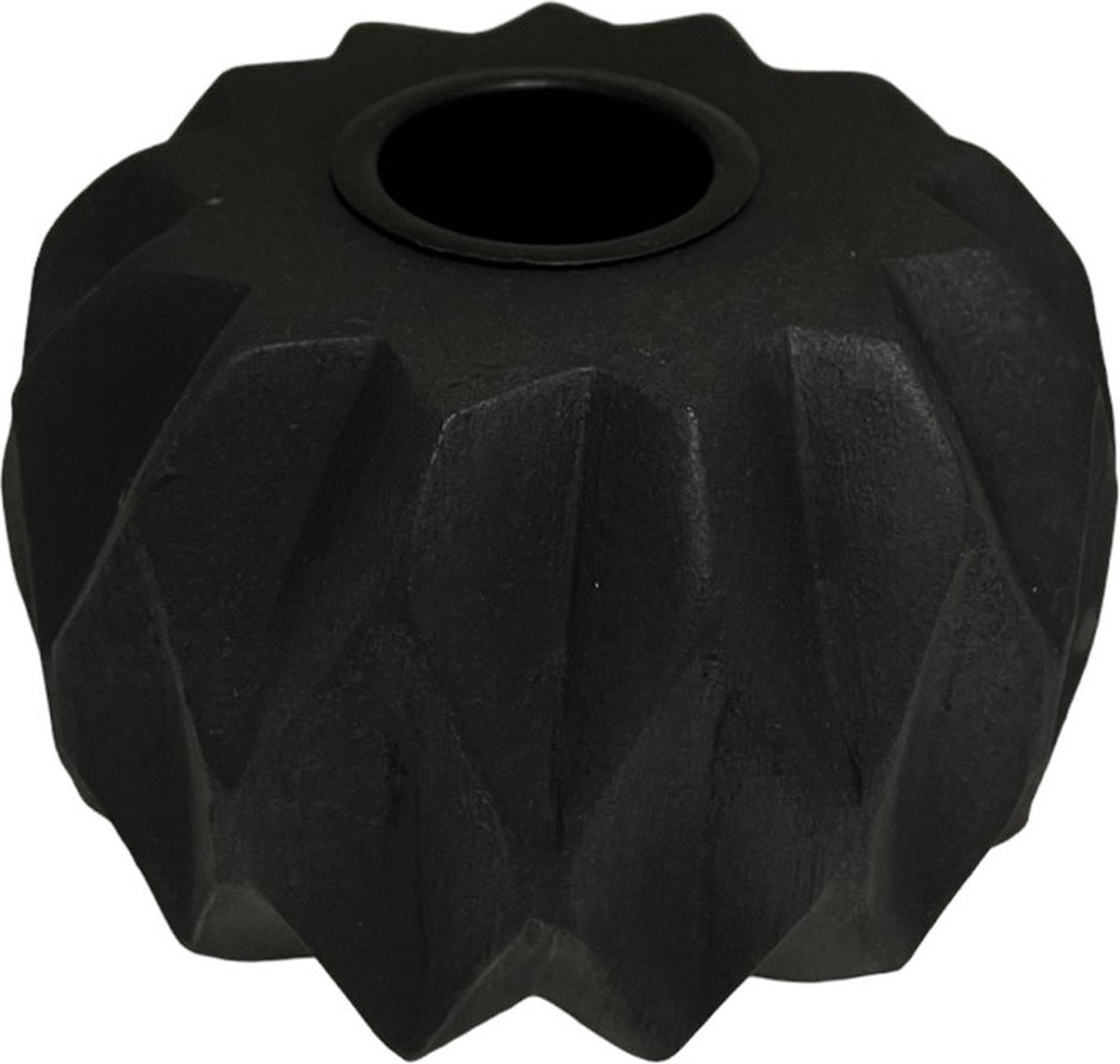 Home Society - XL kandelaar - Kaarsenhouder - Amra - Zwart - Hout
