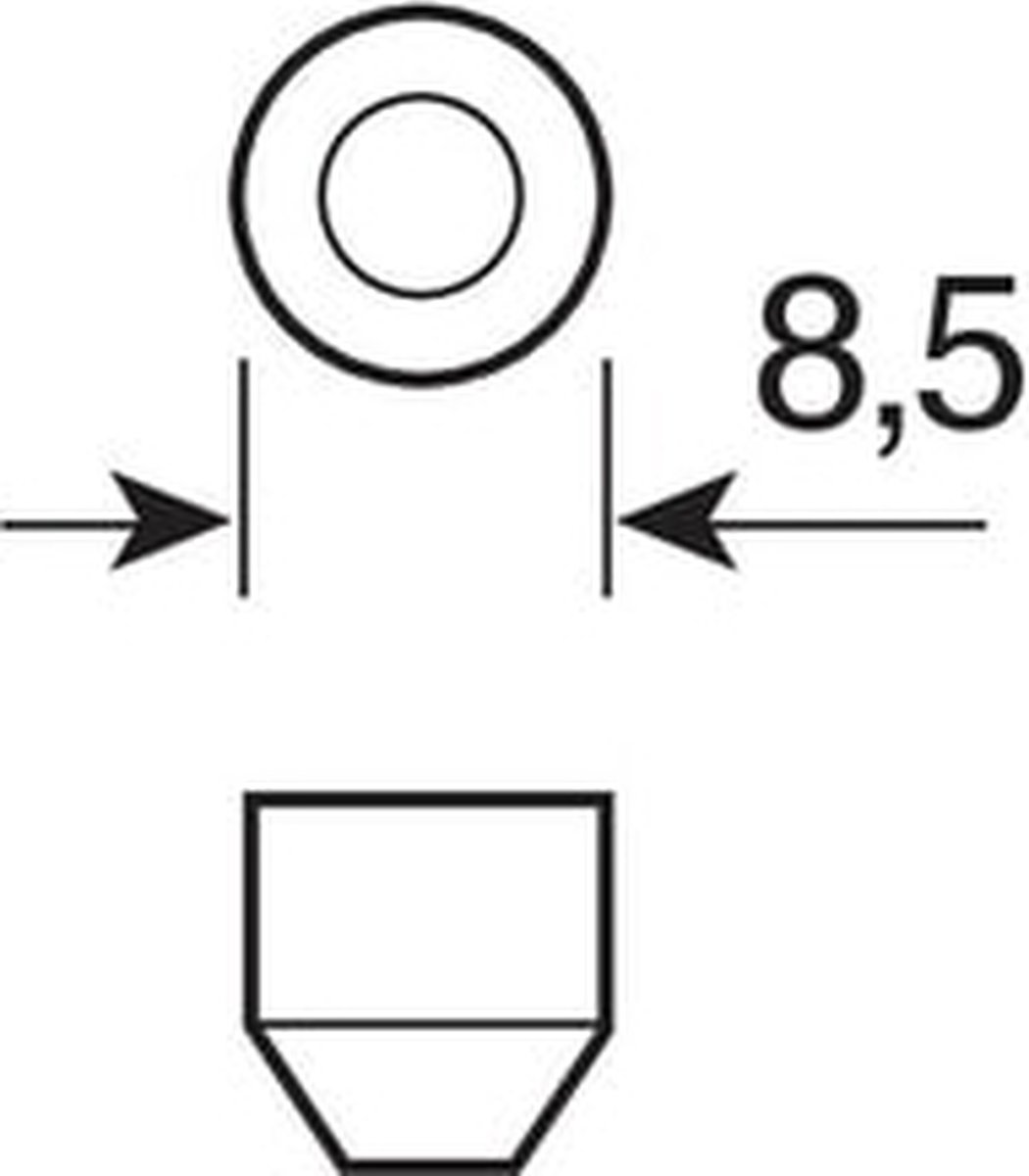 12V Festoon lamp 5W SV8,5-8 - 10 stuks - Box