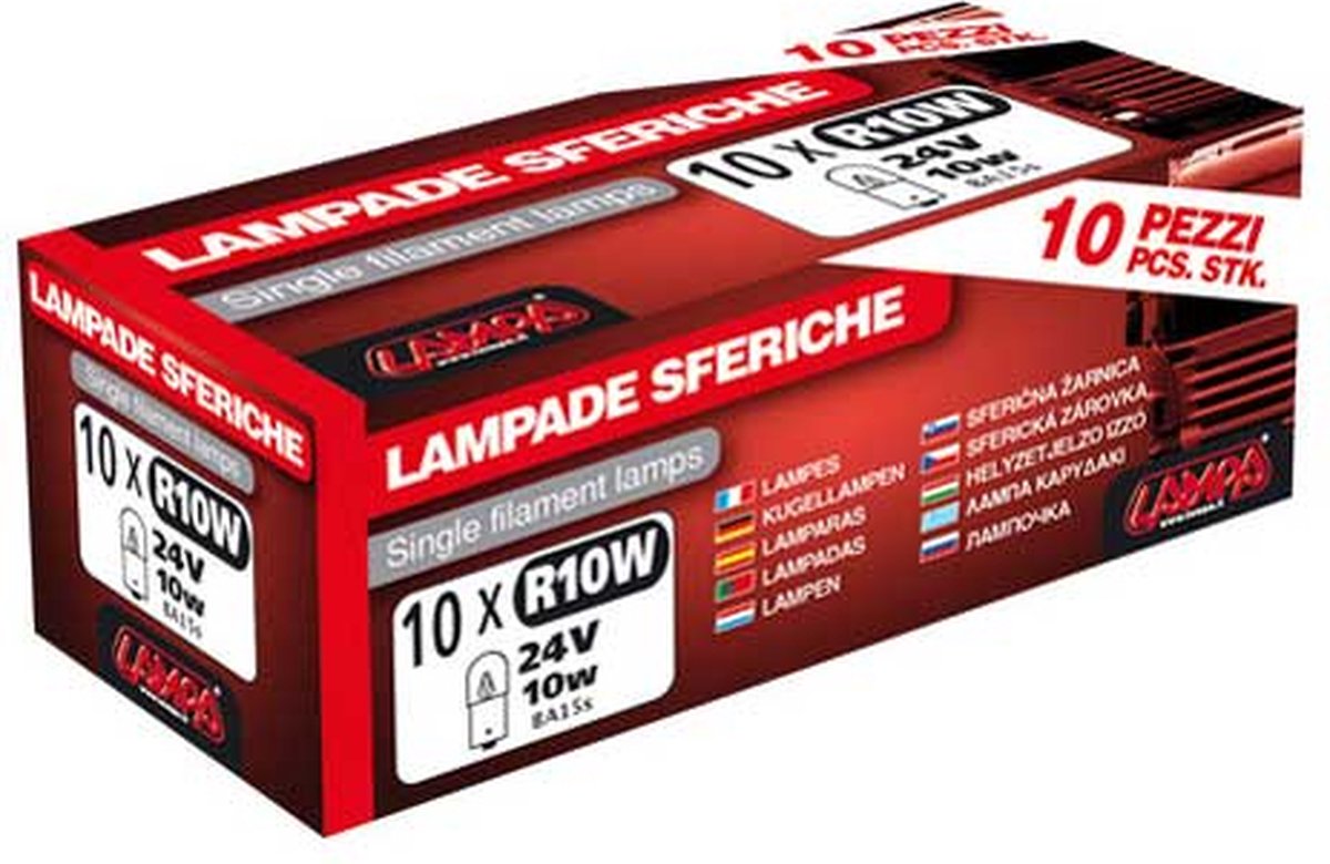 BA15s lamp 24V 10W