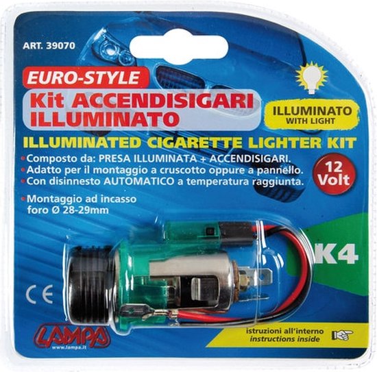 Sigarettenaansteker RVS met verlichting - Klaas Mulder