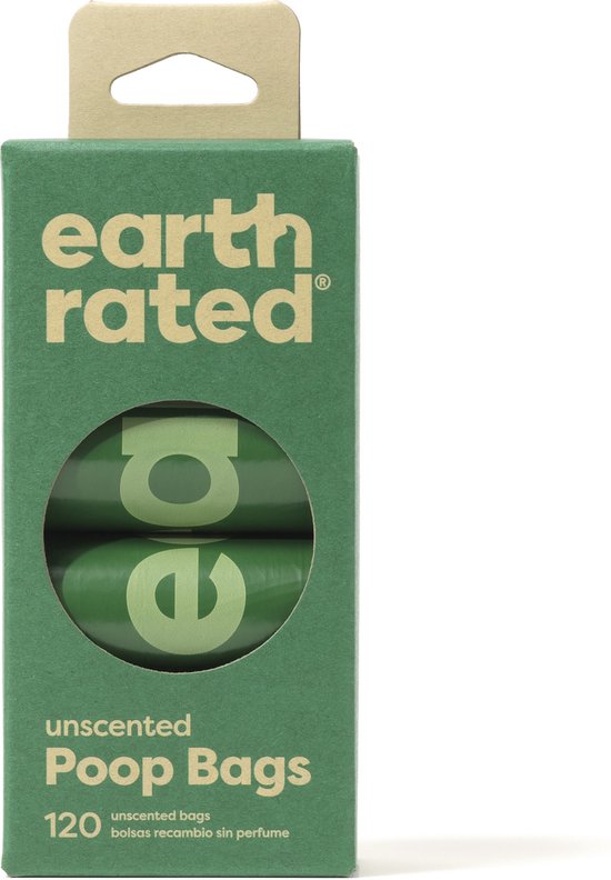 Earth Rated Poepzakjes - Hondenpoepzakjes - 8 rol