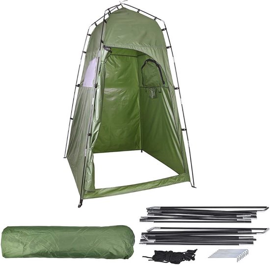 Pop Up Douchetent voor Kamperen - Draagbare Toilettent en Kleedcabine - 120 x 120 x 195 cm
