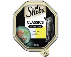 10x Sheba Classics in paté 85 g Kalf en kip