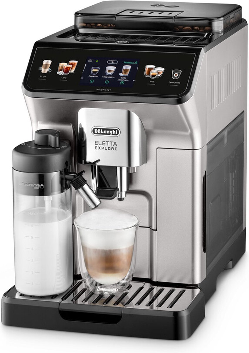 Afbeelding 2 van De'Longhi Eletta Explore ECAM450.65.S - Volautomatische espressomachine - Silver